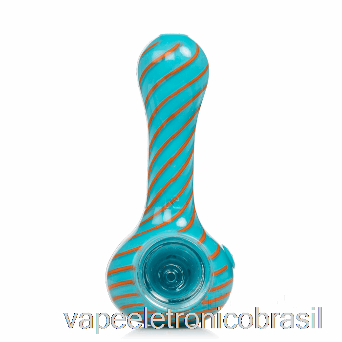 Vape Recarregável Eyce Oraflex Colher De Silicone Espiral Azul / Laranja